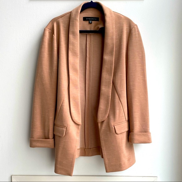 Tan Slim Fit Blazer